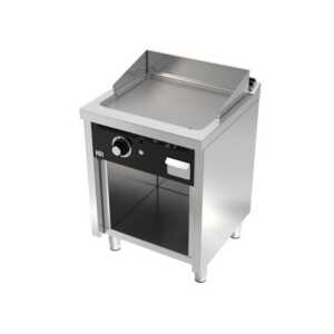Fry-Top a gás móvel aço rectificado 8