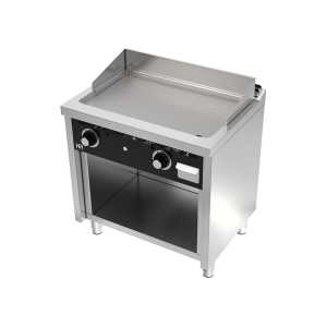 Fry-Top a gás móvel aço rectificado 12,5kw