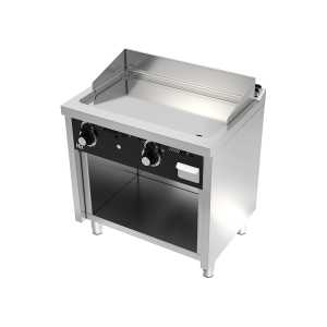 Fry-Top a gás móvel cromoduro 12,5kw