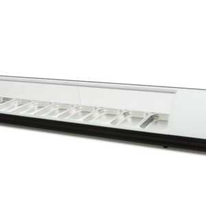 Vitrina expositora refrigerada  8 bandejas GN1/3 branco 8VTG-BL