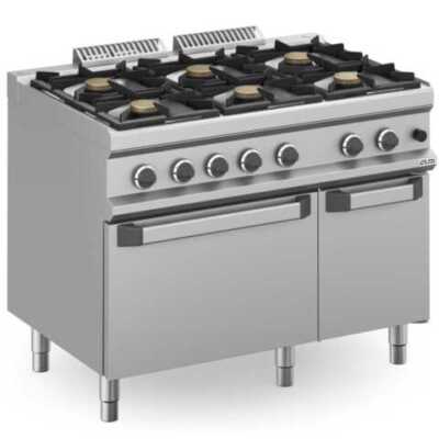 Fogão a gás 6 queimadores + forno a gás MFB711AFGXL