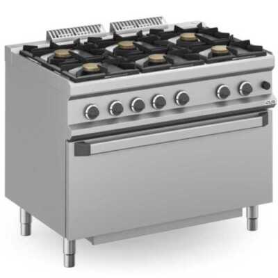 Fogão a gás 6 queimadores + forno a gás MFB711FGMXL