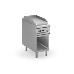 Fry-Top a gás 40cm placa lisa aço rectificado, móvel  MFTG94AL
