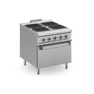 Fogão eléctrico 4 placas quadradas + forno eléctrico MPQ98FE