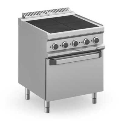 Fogão eléctrico 4 placas quadradas + forno Eléctrico MPQR77FE