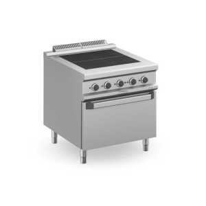 Fogão eléctrico 4 placas quadradas + forno Eléctrico MPQR98FE
