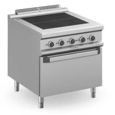 Fogão eléctrico 4 placas quadradas + forno Eléctrico MPQR98FE