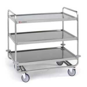 Carro de serviço reforçado 3 prateleiras - 1000 x 600 mm - CSR-310