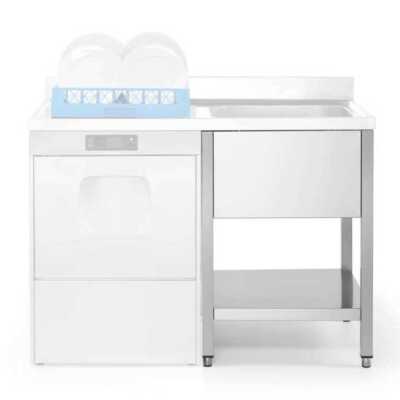 Bastidor para máquinas de lavar loiça 1800 x 600 mm FLS618 D/I (sem prateleira) para bancada 5898618 / 5899618