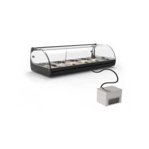 Vitrine refrigerada de bancada com grupo remoto V4GR