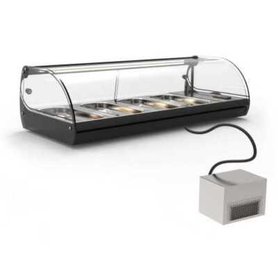 Vitrine refrigerada de bancada com grupo remoto V4GRP