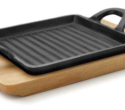 Mini Chapa para Grelhar Ferro Grill Quadrada Magma com Base