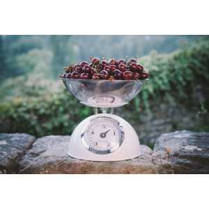 Balança 5 kg Retro White