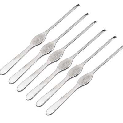 6 Espetos para Marisco Inox