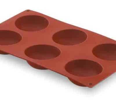 Molde Semi-Esférica 6 Cavidades Silicone Pastryflex