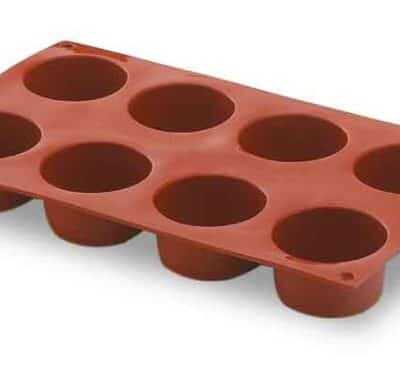Molde Cilindro 8 Cavidades Silicone Pastryflex