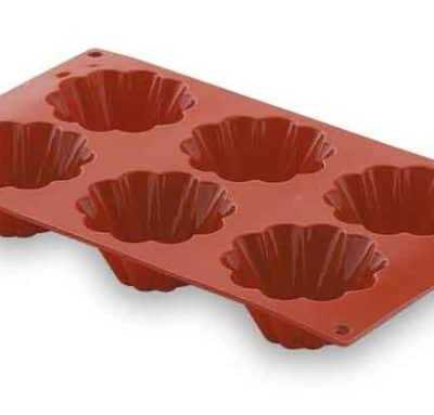 Molde Briochette 6 Cavidades 103 mm Silicone Pastryflex