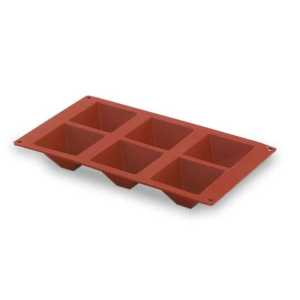 Molde Pirâmide 6 Cavidades Silicone Pastryflex