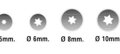 Conjunto de 6 Bicos Estrelas