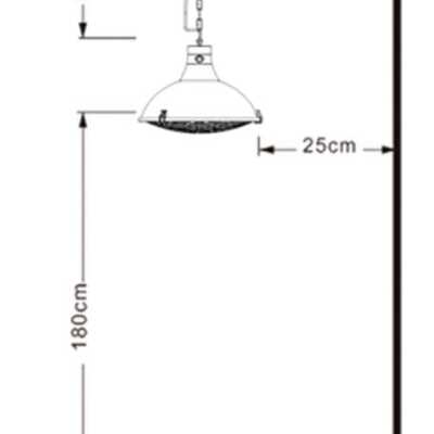 Candeeiro aquecedor elétrico de teto