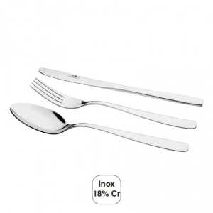 Colher De Sobremesa De Hotel Em Inox, 18/10 - 12 pçs