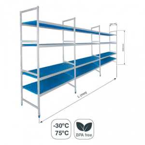 Estante Tripla 4 prateleiras