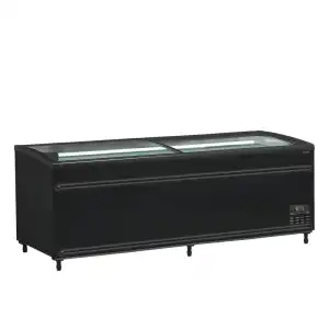 Ilha de supermercado Bitemperatura, cor preta  SFI210B-CF VS