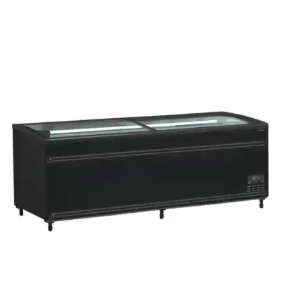 Ilha de supermercado Bitemperatura, cor preta  SFI210B-CF VS