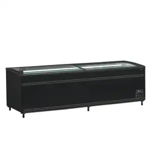 Ilha de supermercado com bitemperatura cor preta  SFI250B-CF VS