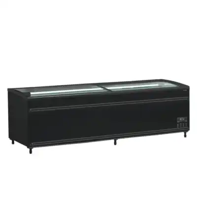 Ilha de supermercado com bitemperatura cor preta  SFI250B-CF VS