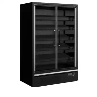 Frigorífico de parede para supermercado  Galaxy+ GP14FGD Black