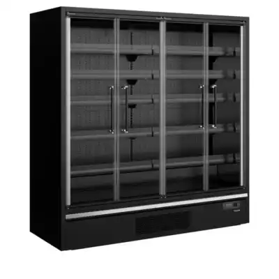 Frigorífico de parede para supermercado  Galaxy+ GP20FGD Black