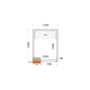 Câmaras frigoríficas 1200 x 1500 x 2200mm CR 120x150x220