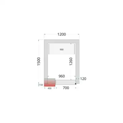 Câmara de congelação Completa 1200 x 1500 x 2200mm CRNF1215